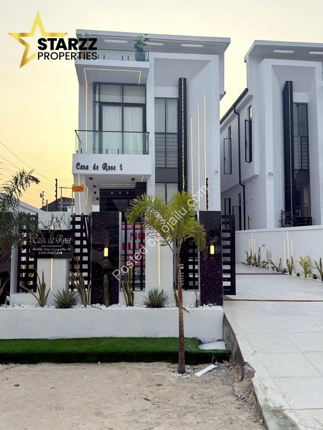 Sleek 5-Bed Oasis with Resort-Style Pool in Ikota