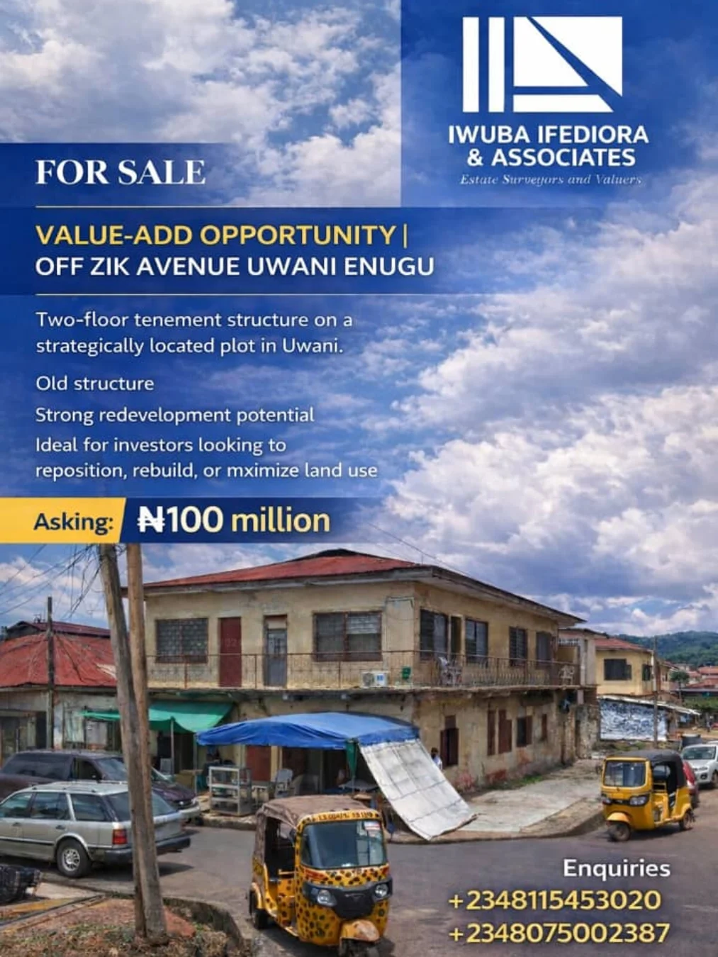 Uwani Redevelopment Gem: Prime Land, Unlimited Potential