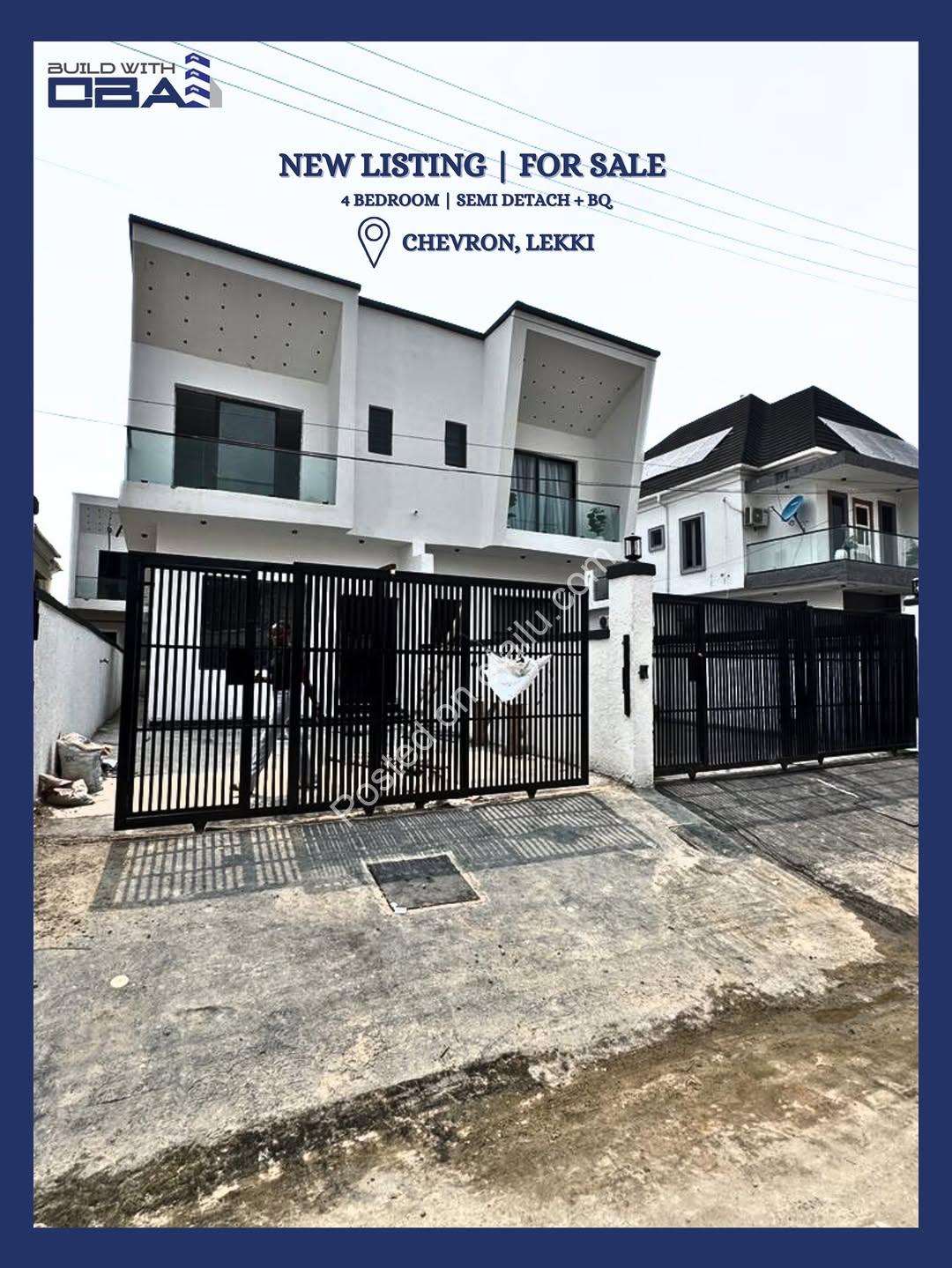 Lekki’s Premier 4-Bed Duplex with BQ in Gated Estate