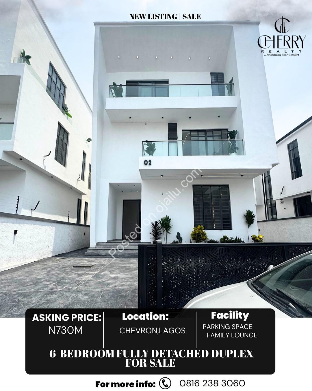 Exclusive Chevron Estate: 6-Bed Duplex with Cinema & Pool