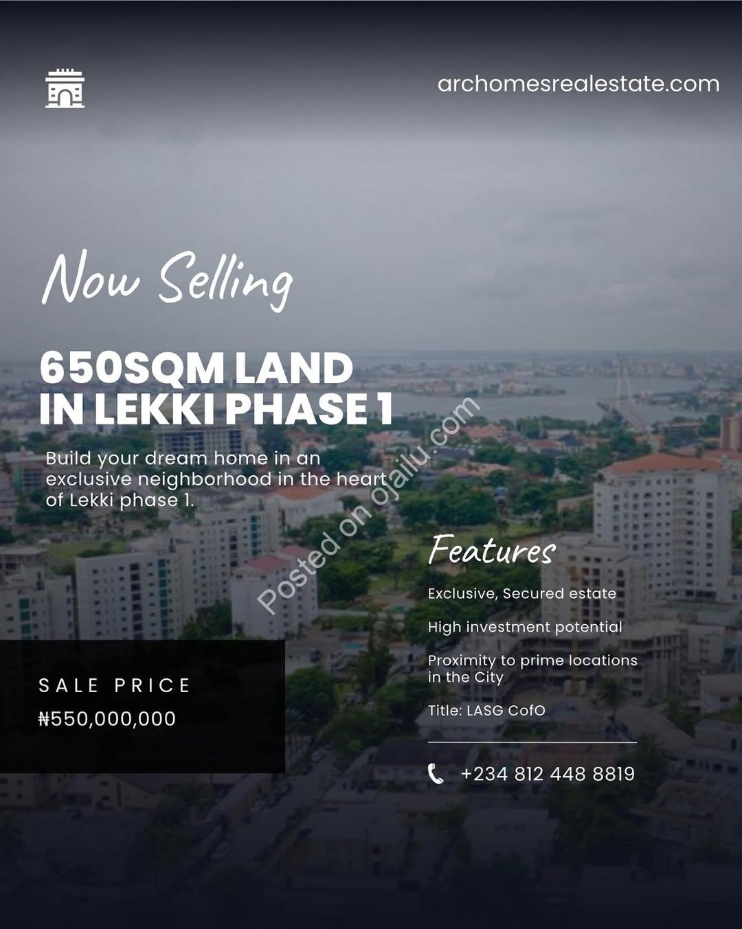 Exclusive Lekki Phase 1 Land: Build Your Dream Estate