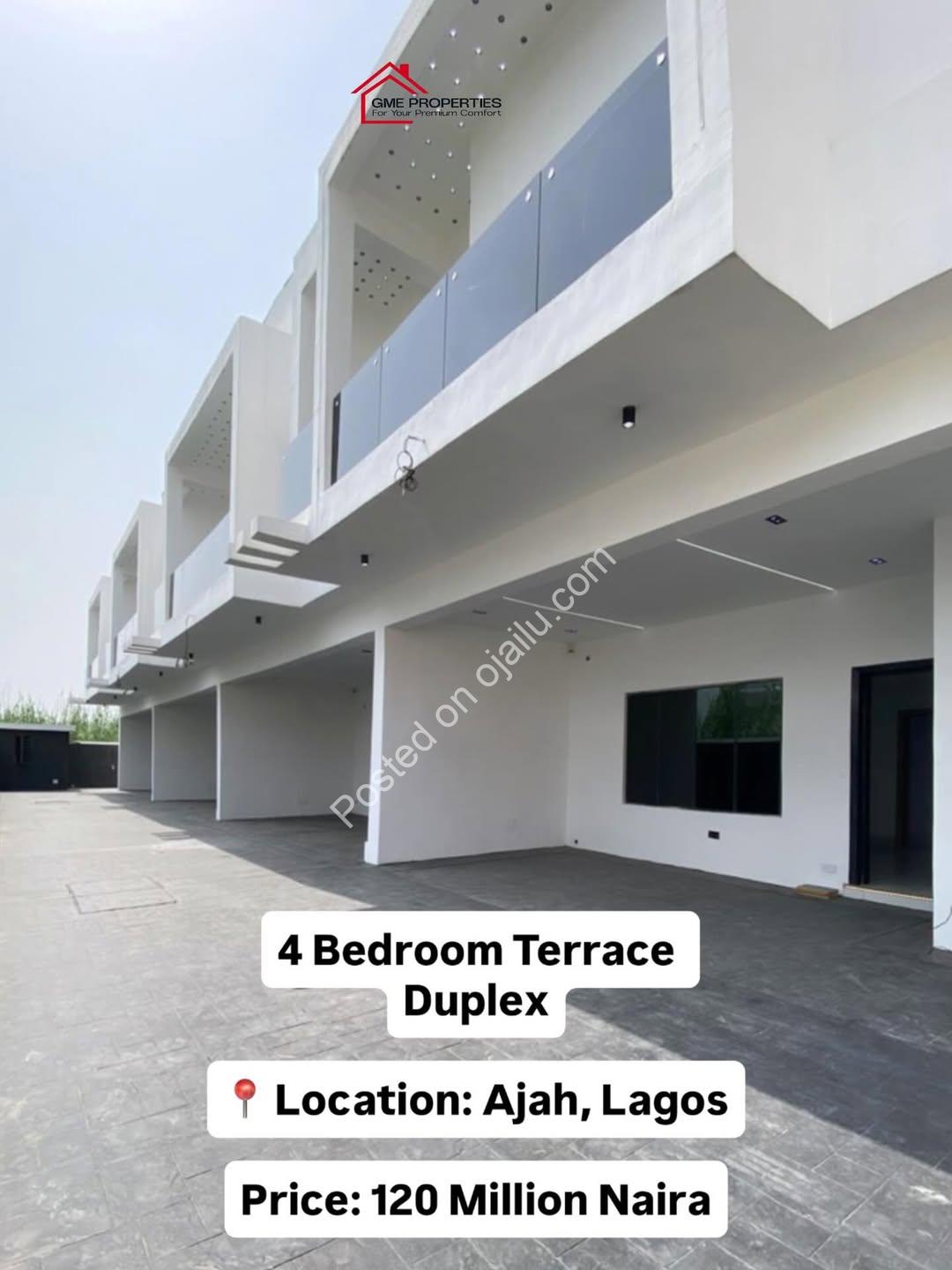 4-Bed Ajah Duplex: Ensuite Luxury, Smart Features
