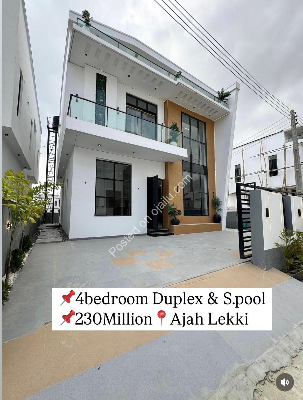 Modern 4BR Duplex in Ajah: Your Dream Home Awaits