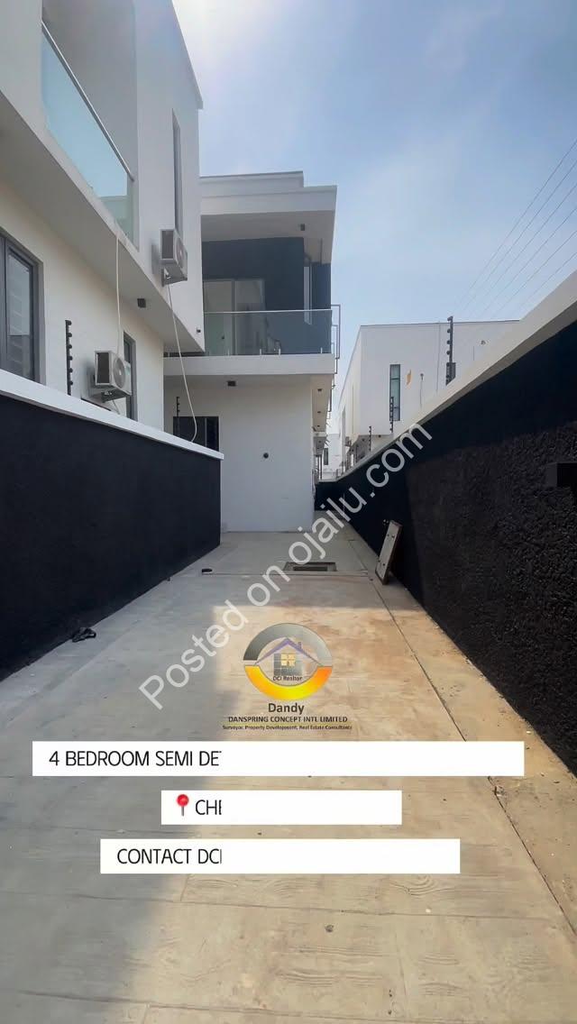 Brand New 4-Bedroom Duplex in Chevron’s Secure Estate