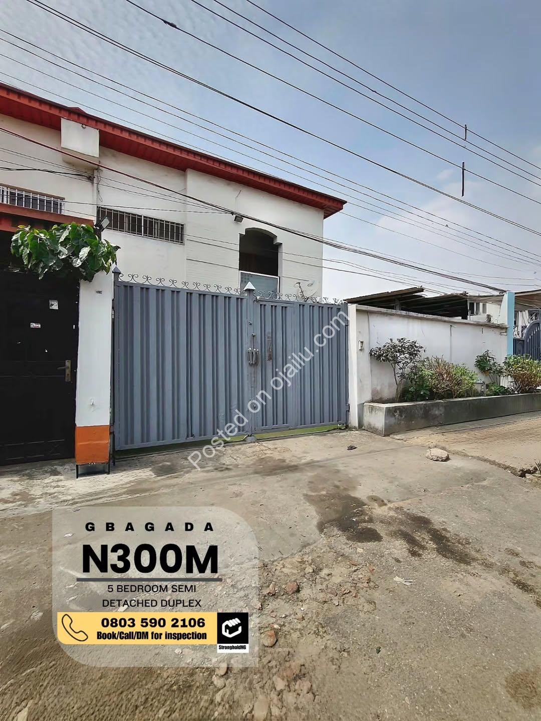 Exclusive Gbagada Estate: Spacious 5-Bed Duplex with BQ