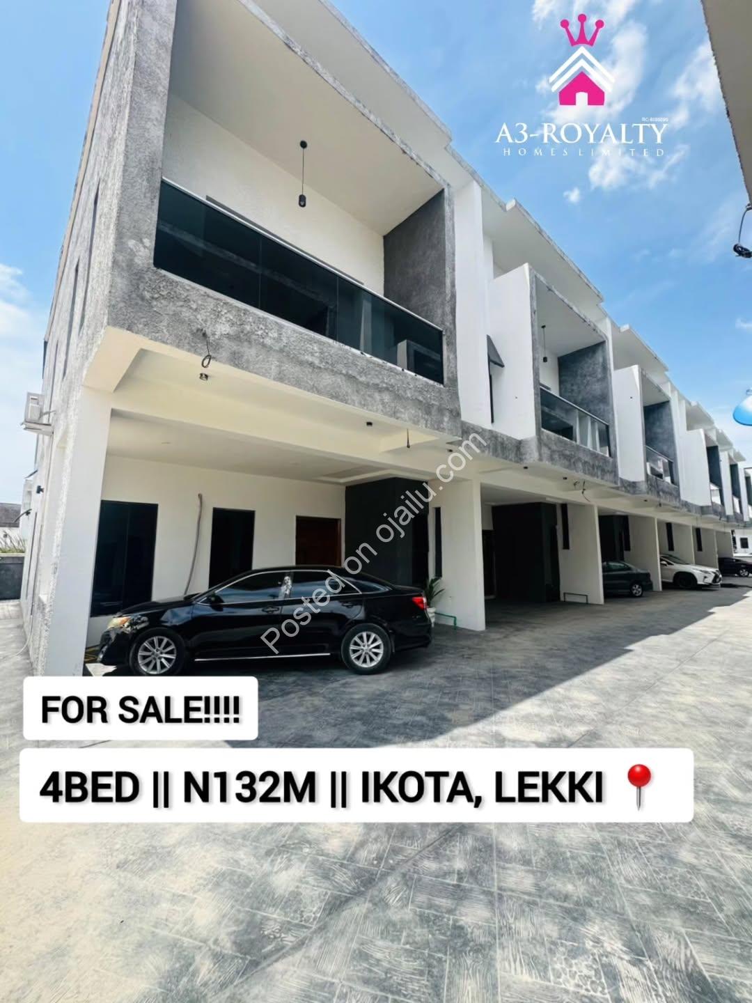 Move-In Ready 4-Bed Duplex in Gated Lekki Estate