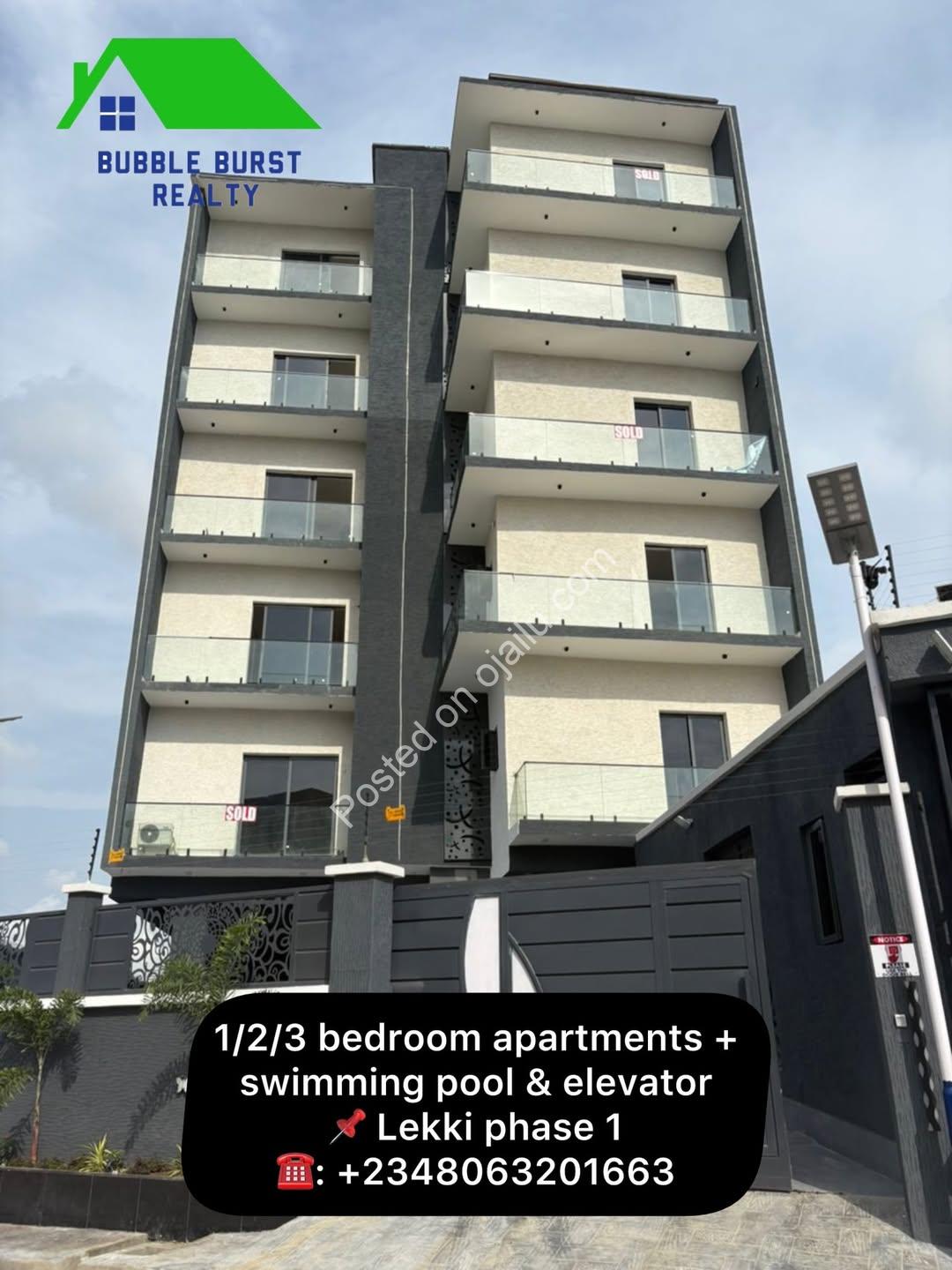 Elevator Living & Poolside Bliss in Lekki Phase 1