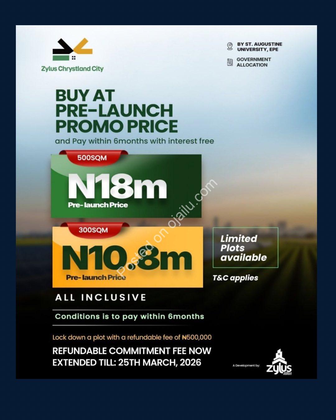 Own Your Future at Zylus Chrystland City