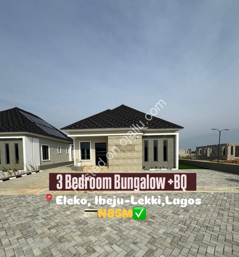 Elegant 3-Bed Bungalows with Private BQ in Lekki