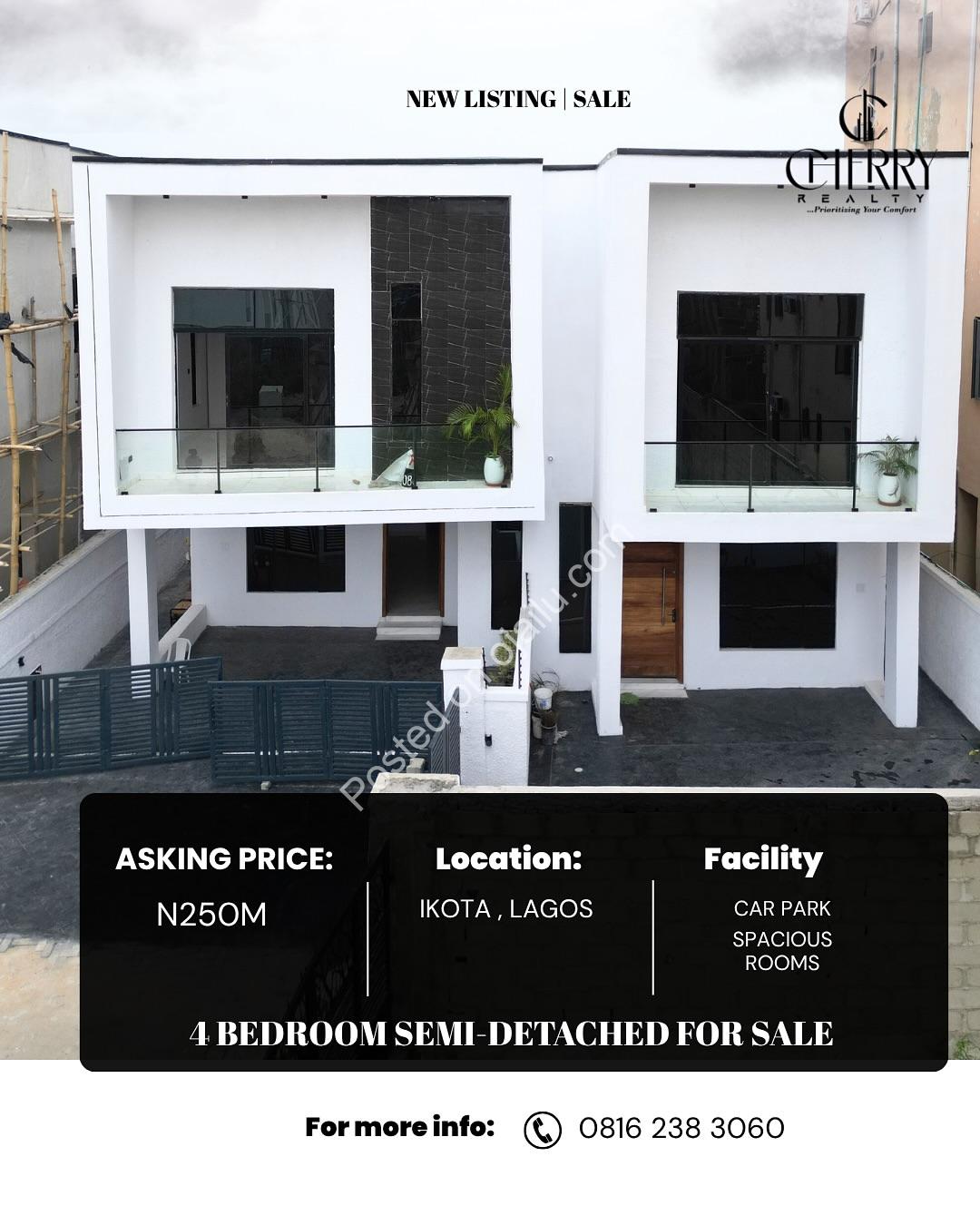 Lagos Luxury: 4-Bed Duplex with Jacuzzi & Governors Consent