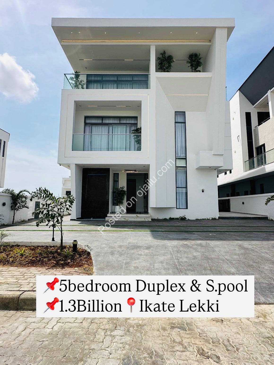 Exclusive 5-Bedroom Duplex with Resort-Style Living in Ikate Lekki