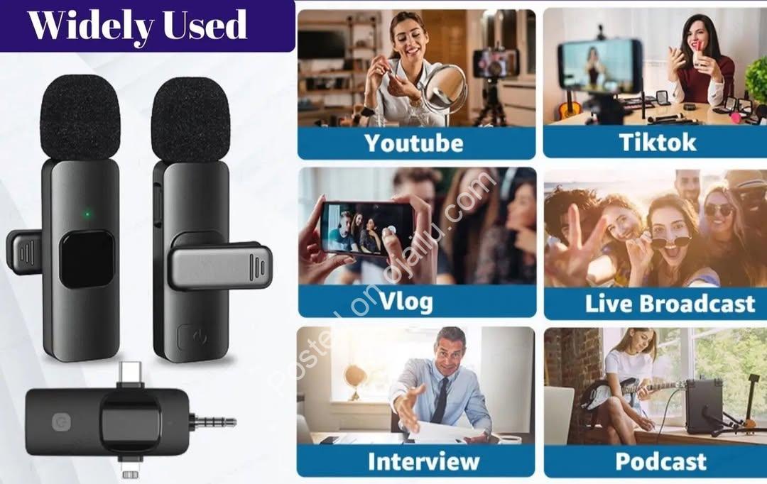 Crystal-Clear Audio: 3-in-1 Lavalier Mic for Pro Vlogs