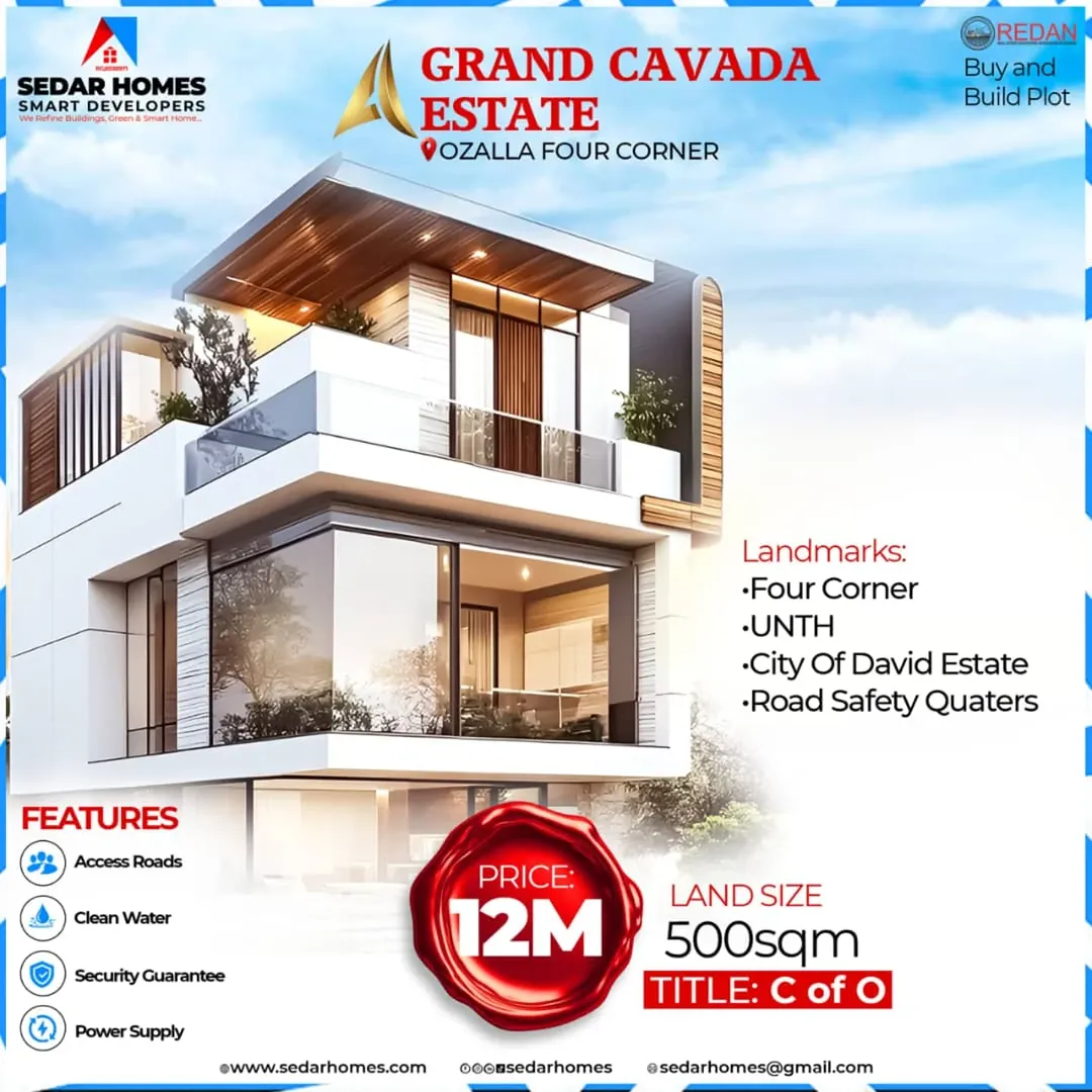 Live Your Dream in Grand Cavada Estate, Enugu