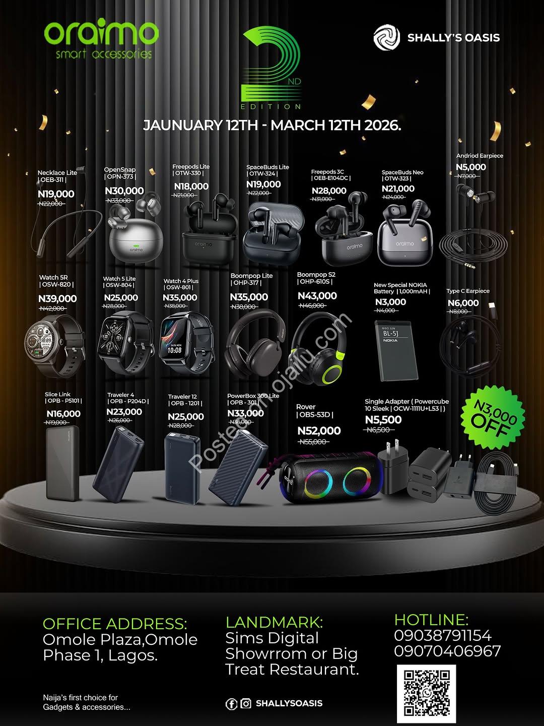 Final Call: Oraimo Tech Blowout – Grab Yours Before Vanish!
