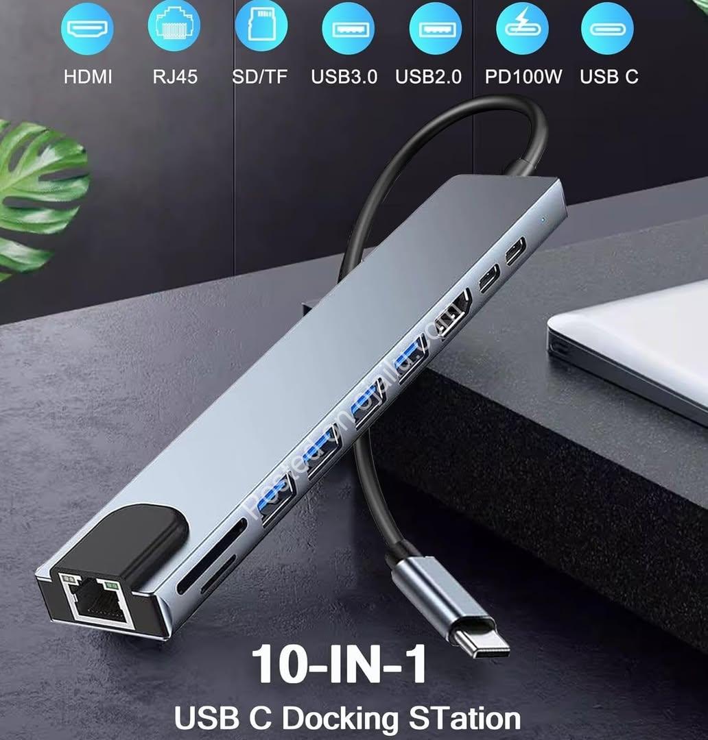 Unleash Your Laptop: 10-in-1 4K USB-C Hub & Docking Station