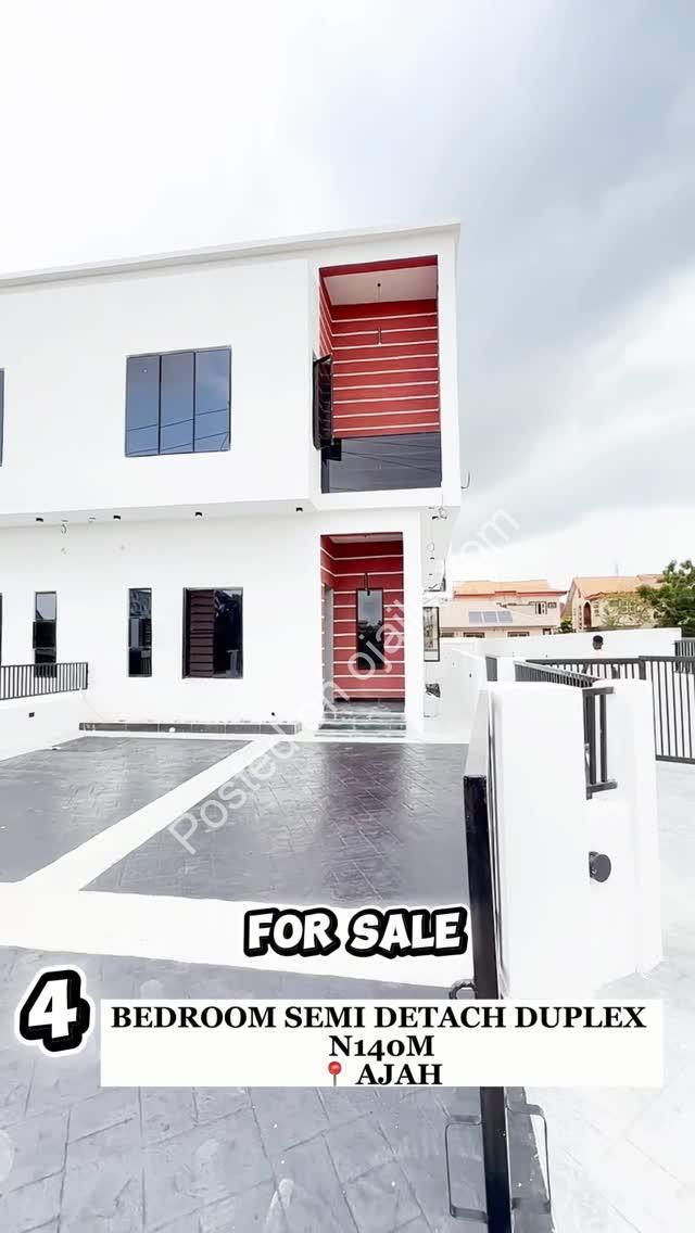 Spacious 4-Bedroom Duplex in Ajah | Brand New & Elegant