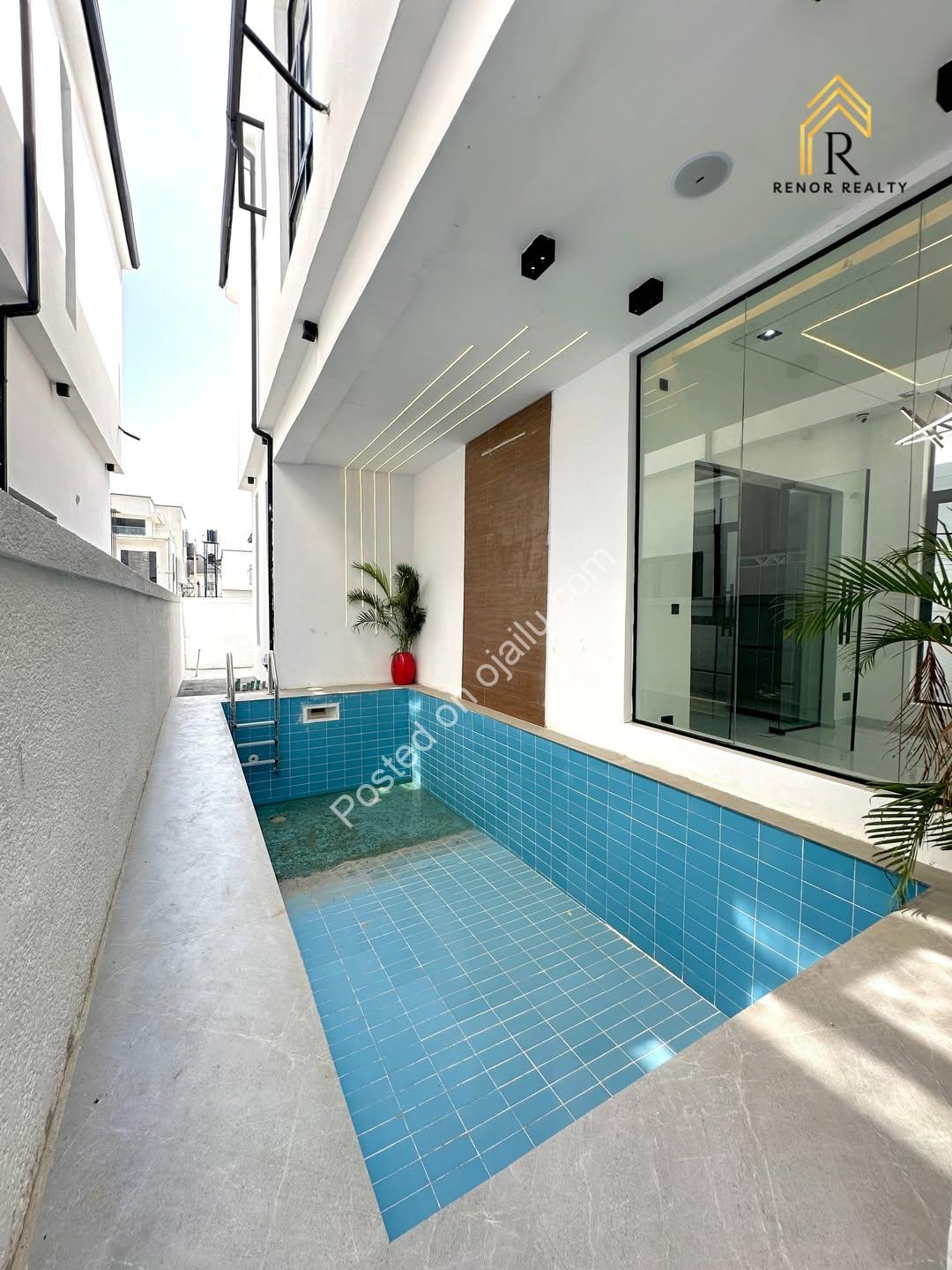 Sleek 5-Bedroom Duplex with Resort-Style Pool in Secure Lekki Estate