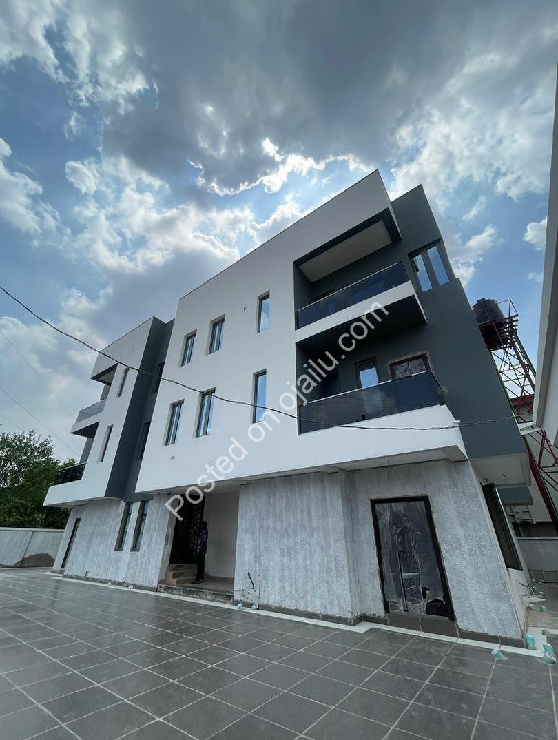 Brand New 2-Bed Maisonette: 24/7 Power & Security in Agege