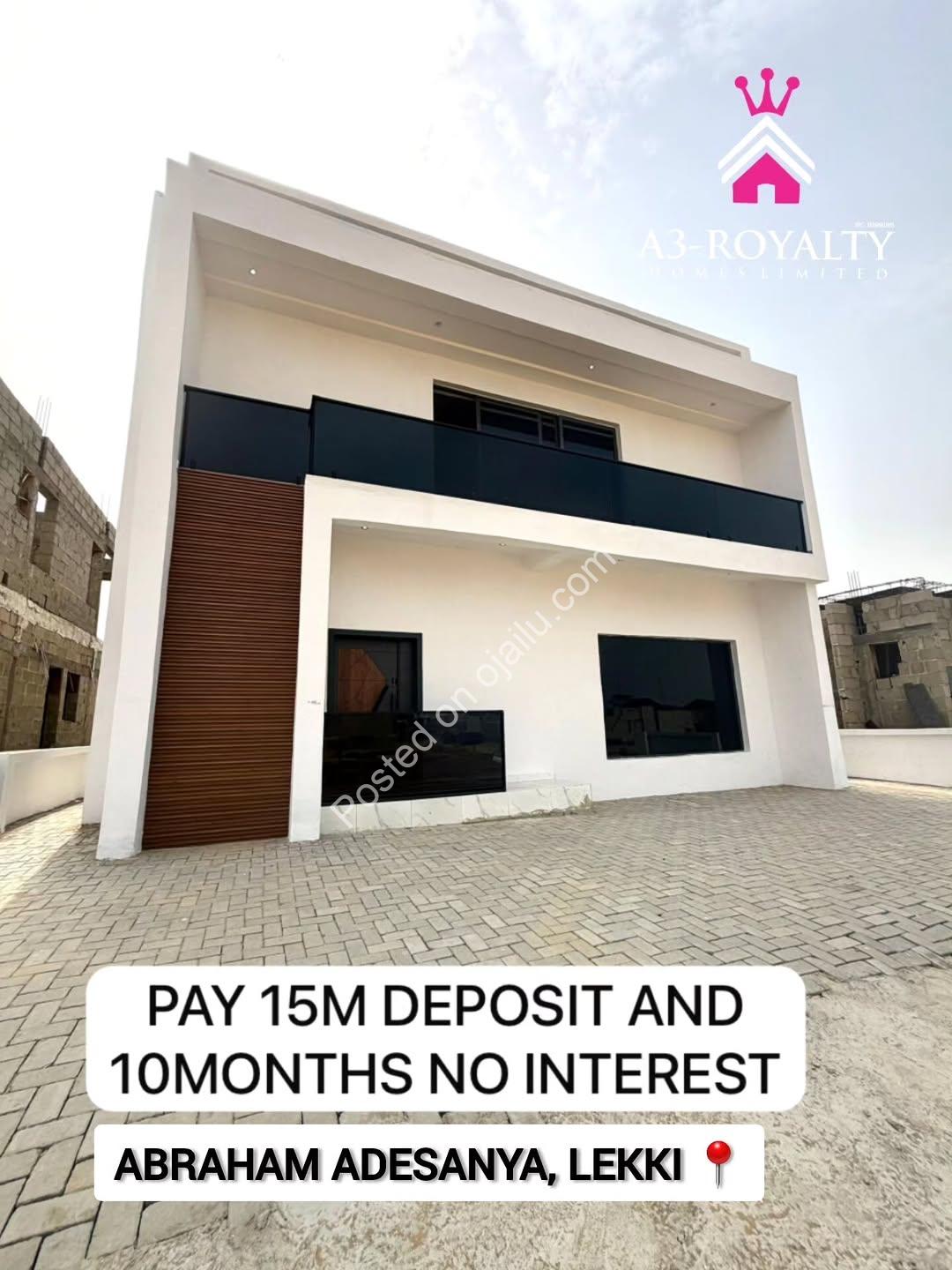 Jumbo Payment Plan! Spacious Detached Duplex in Lekki