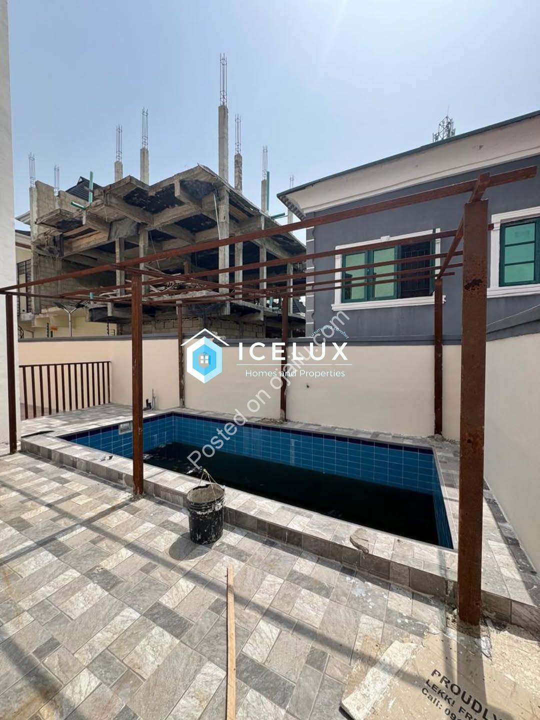 Sleek 4-Bed Duplex with Pool & Spacious Compound