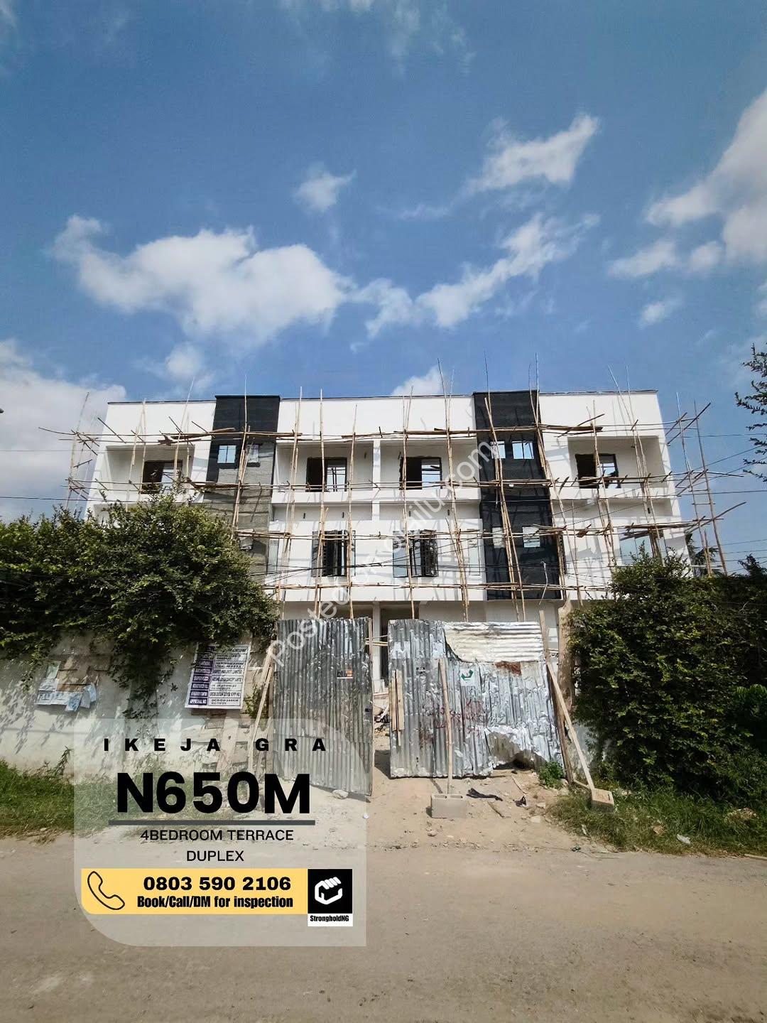 Exclusive Ikeja GRA Fortress: 4-Bed Terrace Duplex