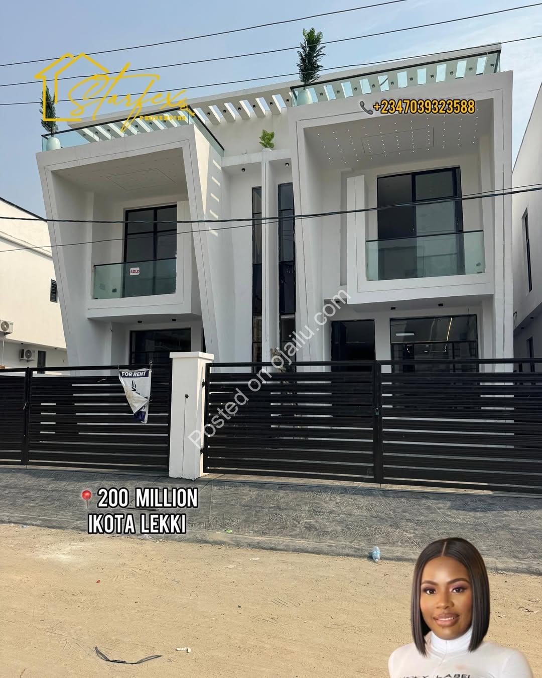 Stunning 4-Bed Duplex with BQ in Secure Ikota Estate