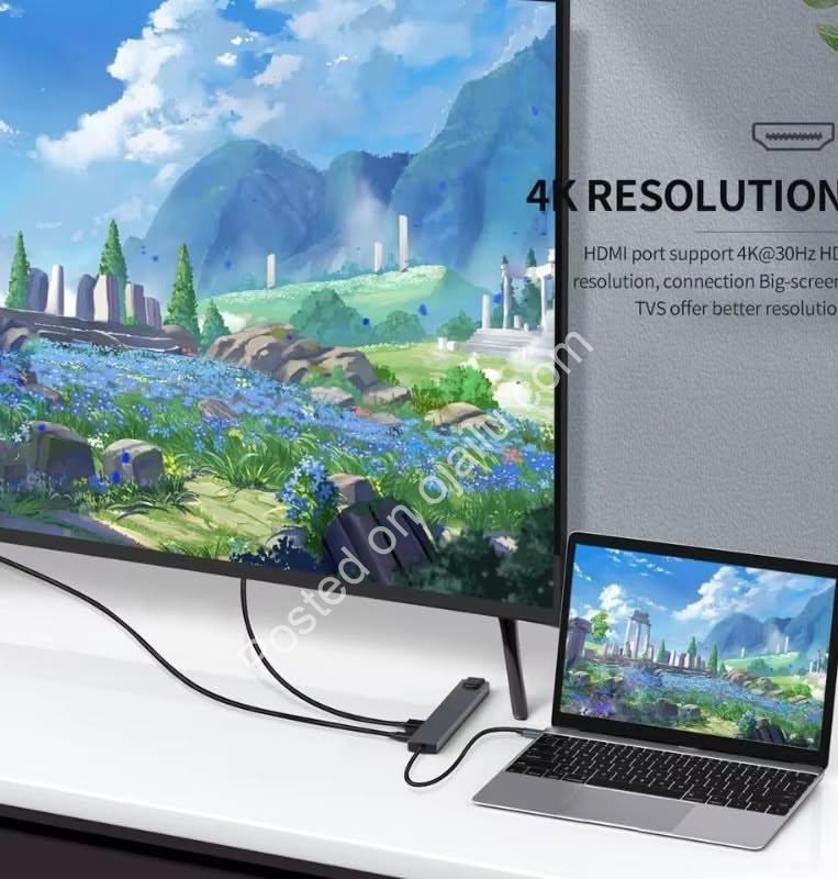 Unleash Your Laptop: 10-in-1 4K USB-C Hub & Docking Station