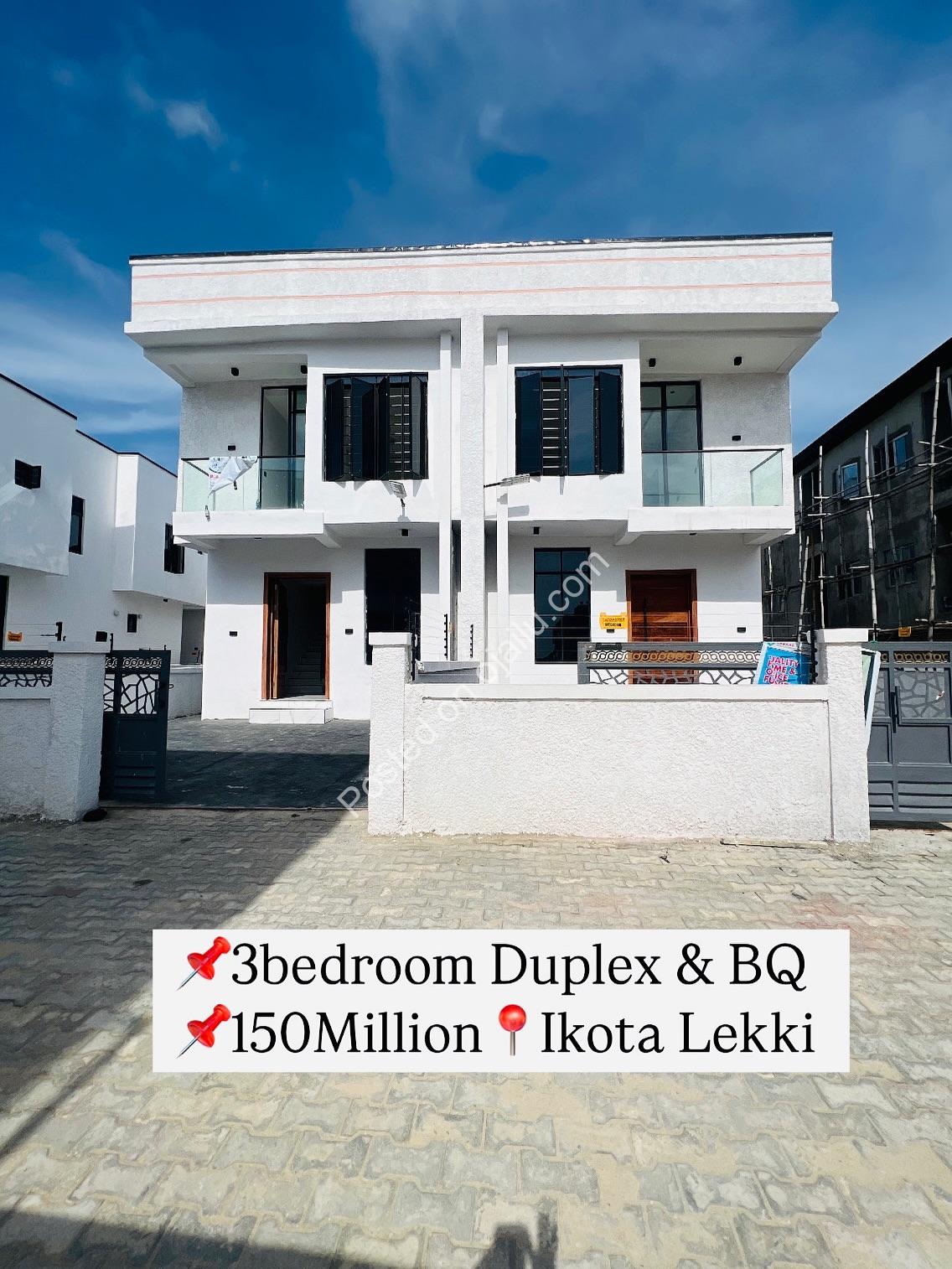 Stunning 3-Bed Duplex in Secure Lekki Estate