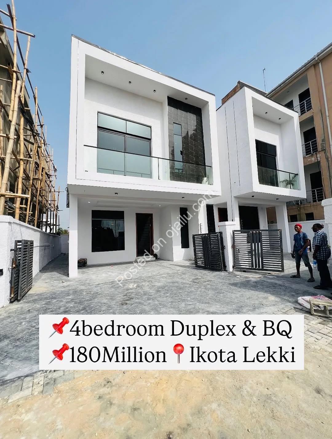 Modern 4-Bed Duplex in Secure Ikota Estate