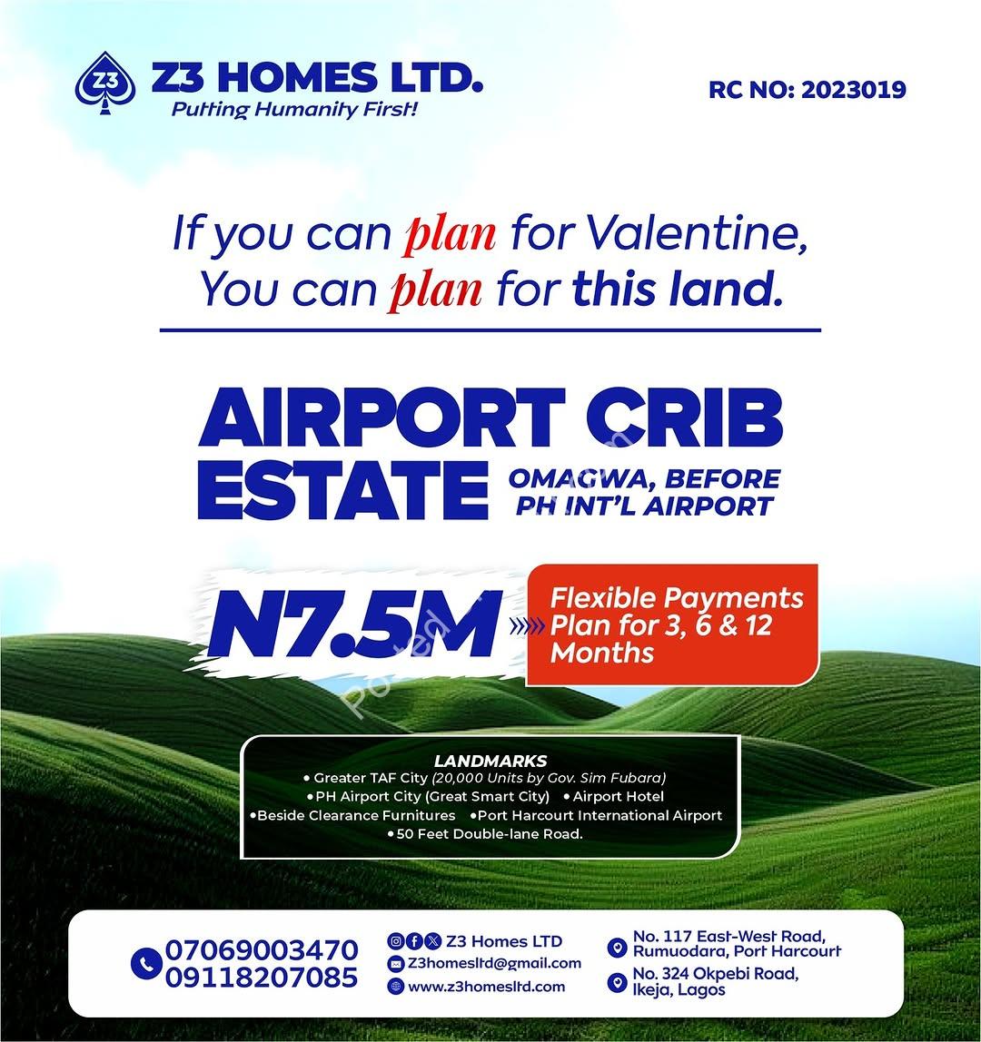 Own Your Dream: Airport Crib Estate from N7.5M