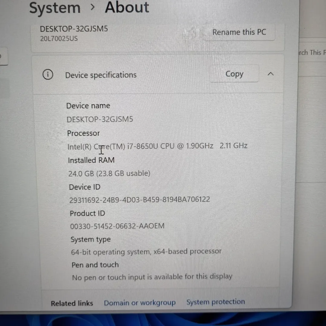 Unleash Power: Lenovo ThinkPad T480s i7, 24GB RAM, Lightning-Fast