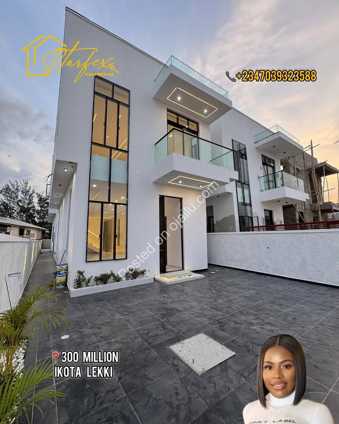 Sleek 5-Bed Duplex with Resort-Style Pool in Ikota