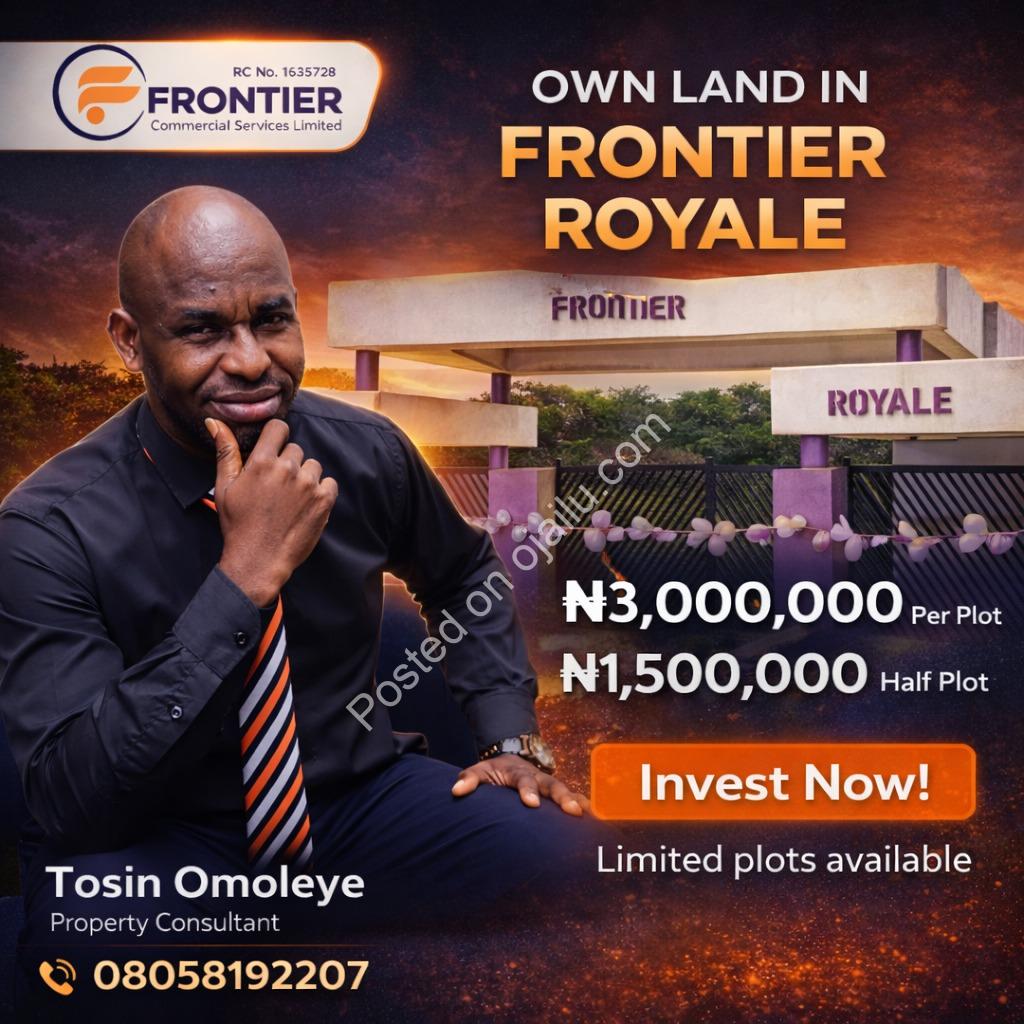 Secure Your Future: Prime Land in Fast-Growing Frontier Royal Estate
