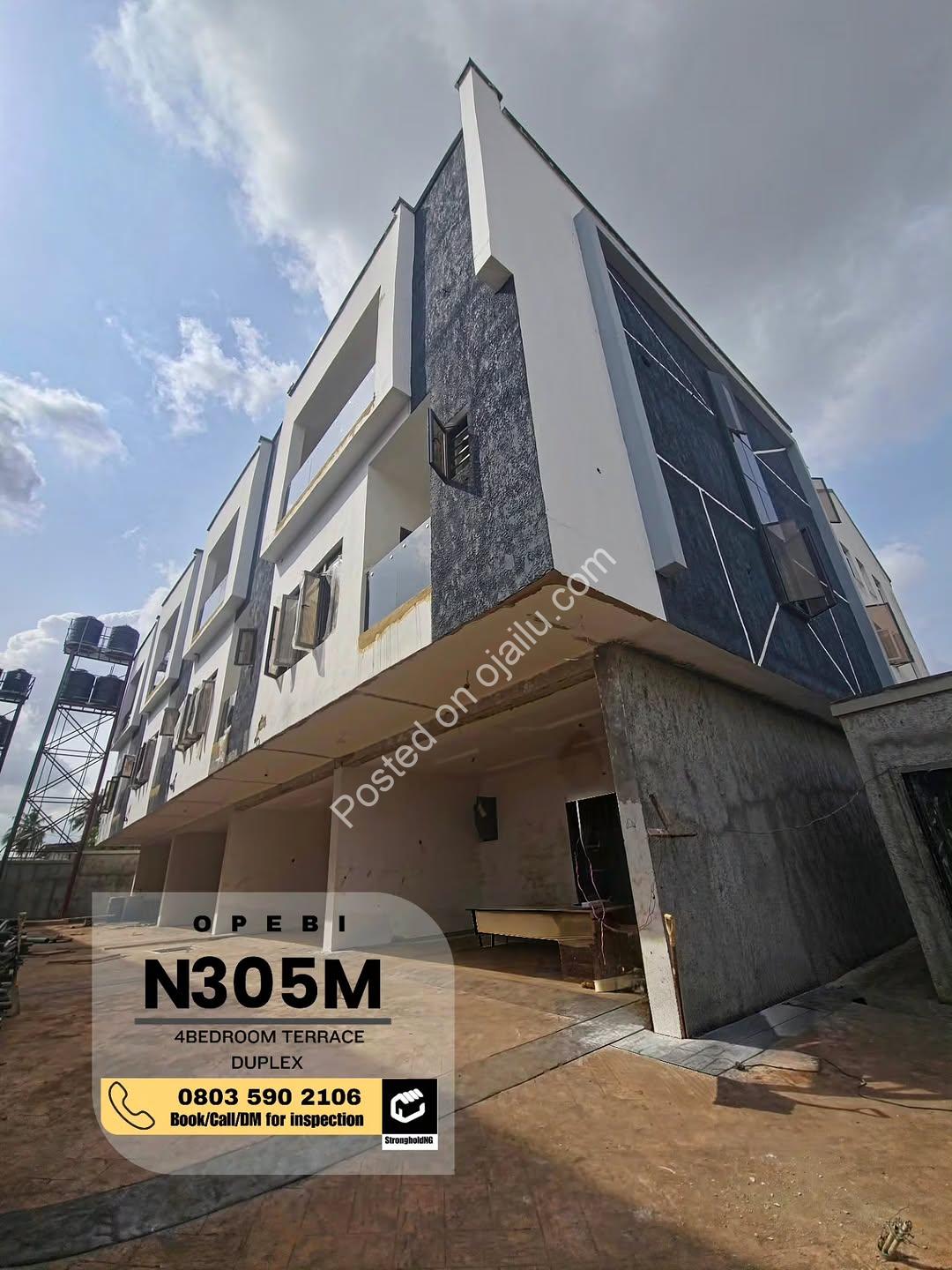 Modern 4-Bed Terrace Duplex in Opebi | Secure & Serene