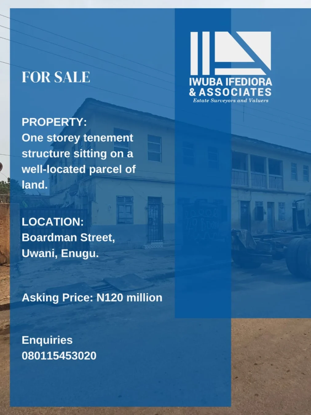 Prime Uwani Gem: Sprawling Tenement on Boardman Street