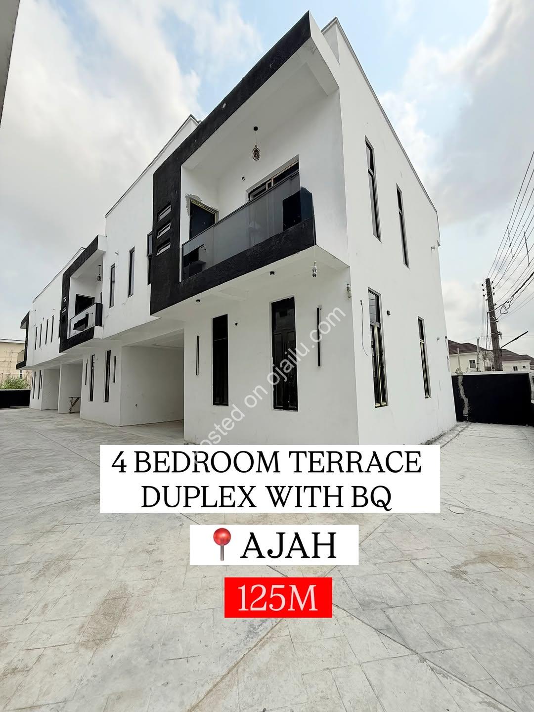 Move-In Ready 4-Bed Terrace Duplex with BQ in Lekki