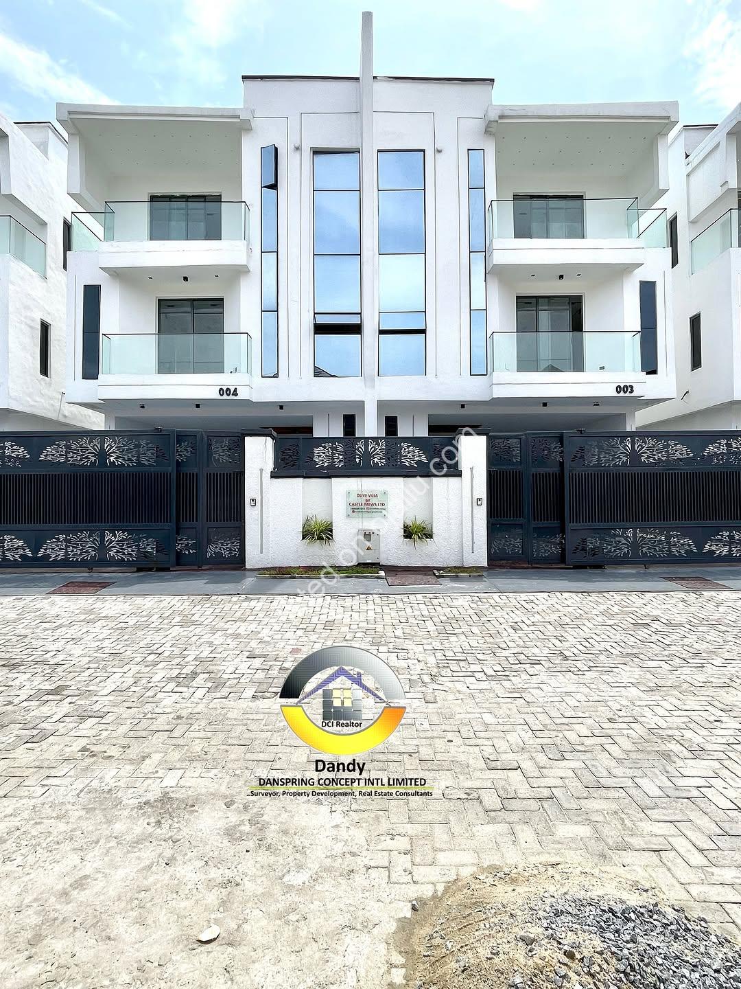 Ultra-Modern Smart 4-Bed Duplex with BQ in Agungi