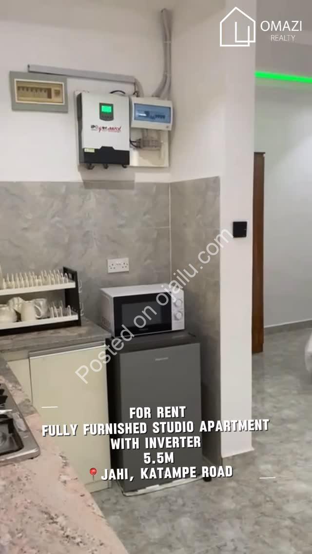 Fully Furnished Studio with Solar & Car Wash