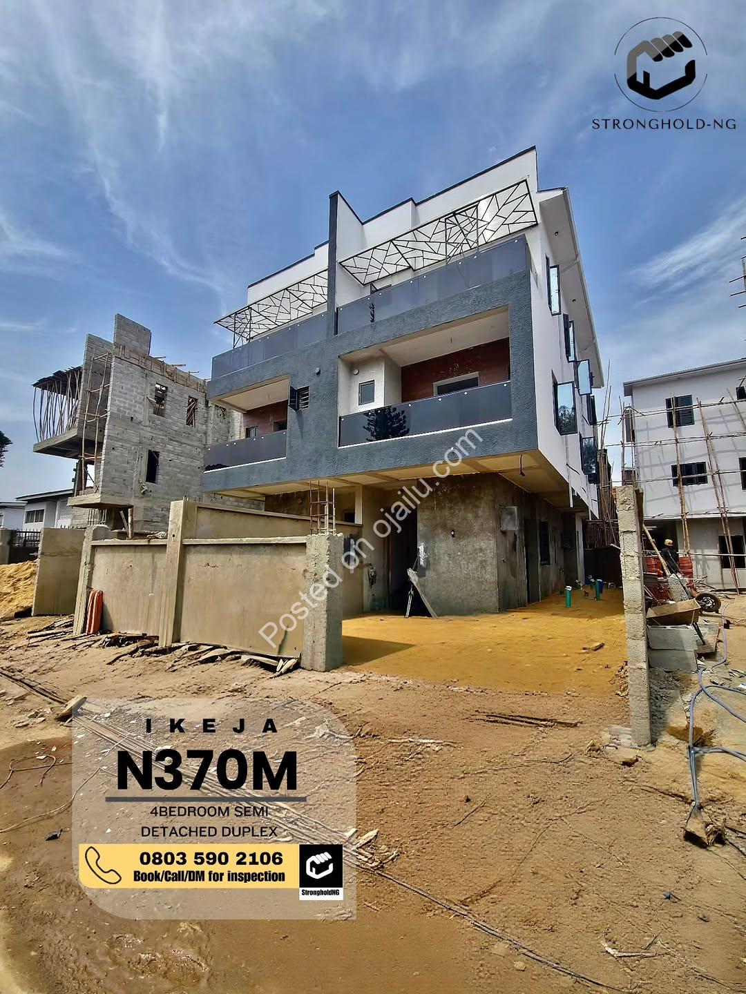Exclusive 4-Bed Duplex with BQ in Serene Ikeja Estate