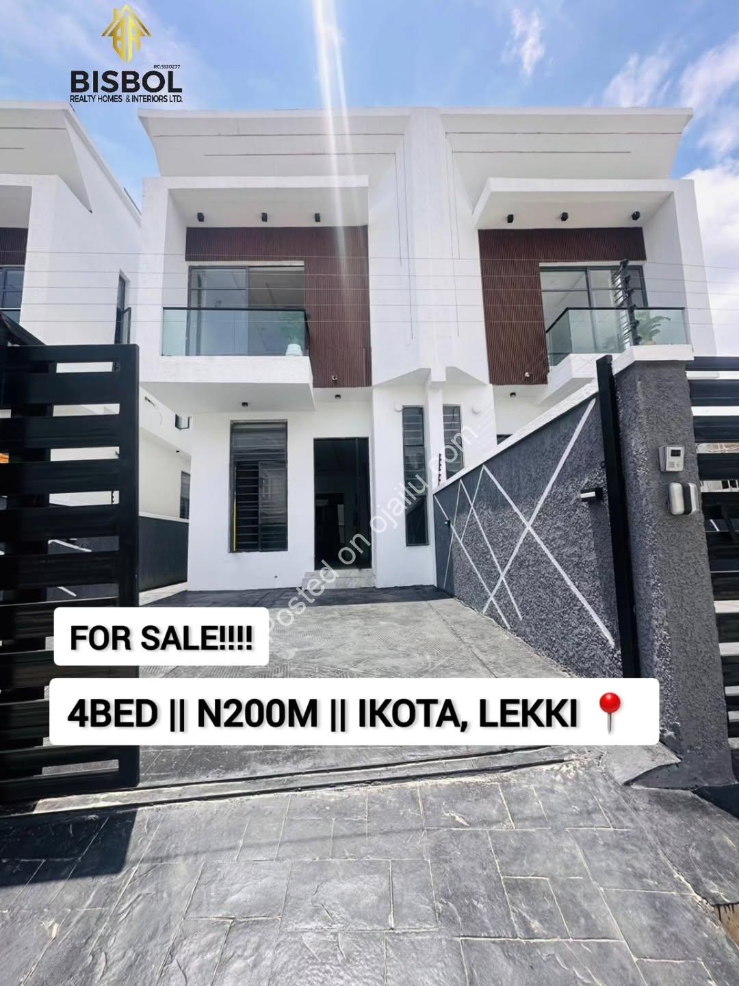Move-In Ready 4-Bed Duplex in Gated Lekki Estate