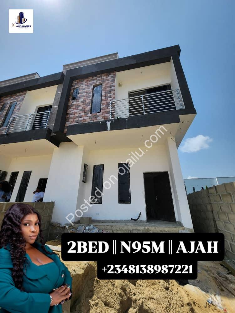 Spacious 2-Bed Terrace with Private Compound in Sangotedo