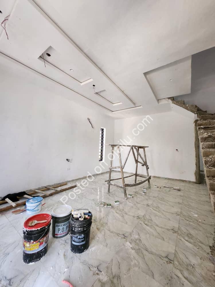 Spacious 2-Bed Terrace with Private Compound in Sangotedo