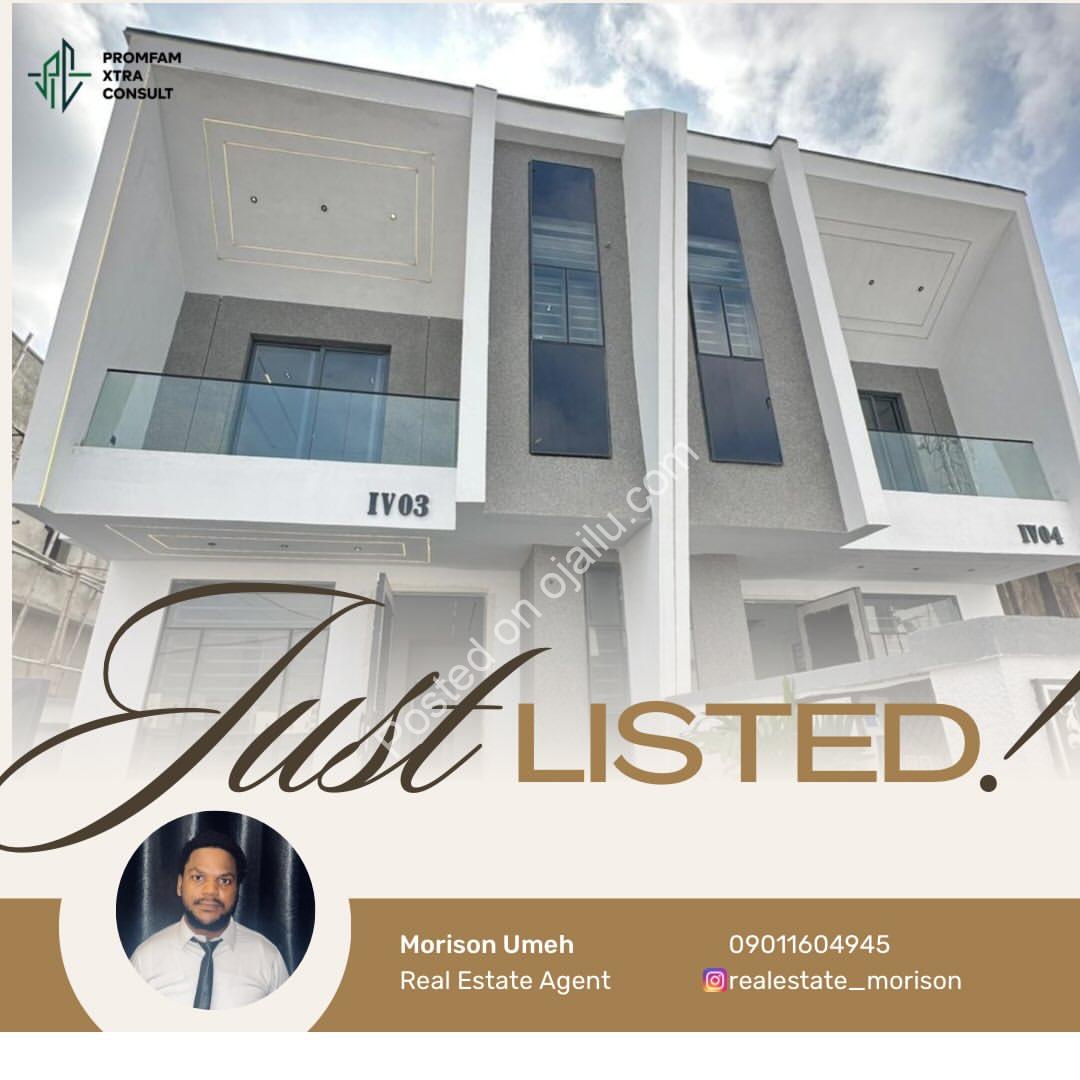 Lekki’s Finest: 4-Bedroom Duplex with BQ in Prime Ikota