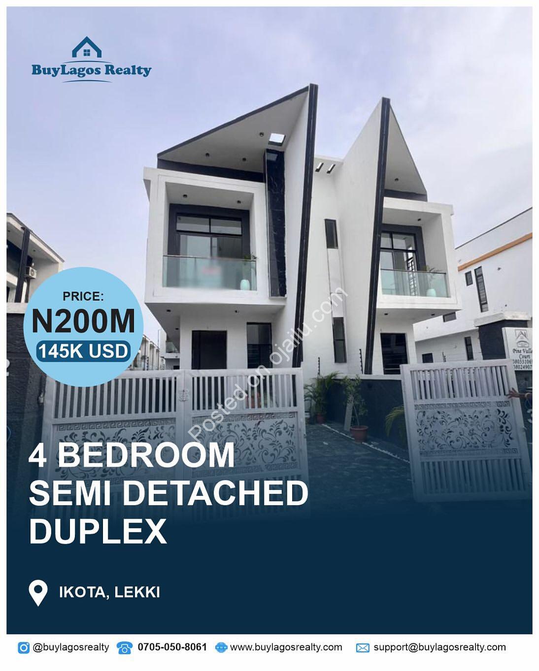 4-Bed Ensuite Haven in Prime Ikota, Lekki