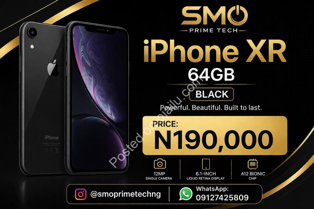 Unlock Premium UK iPhone XR – 91% Battery, ₦190k Only!