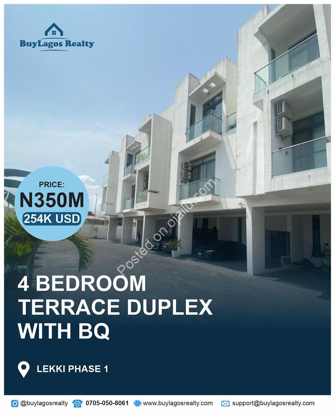 Lekki Phase 1: Your 4-Bedroom Sanctuary Awaits