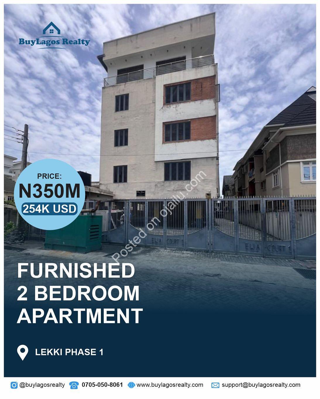 Lekki Phase 1 Gem: 3-Bed Ensuite Haven for 350M