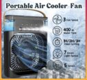 Stay Cool Anywhere: 3-Speed Mist Fan with 5-Spray Comfort