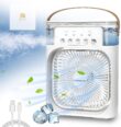 Chill in Style: 3-Speed Mist Fan w/ 5-Spray Timer