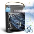 Chill in Style: 3-Speed Mist Fan w/ 5-Spray Timer